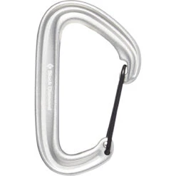 Black Diamond LiteWire Carabiner -Camp Life Shop 210234 1004 LITEWIRE CARABINER LIGHT GRAY 01