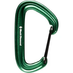 Black Diamond LiteWire Carabiner -Camp Life Shop 210234 3005 LITEWIRE CARABINER GREEN 01