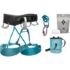 Black Diamond Women's Momentum Harness Package -Camp Life Shop 651151 3019 W MOMENTUM HARNESS PACKAGE AQUA VERDE 01