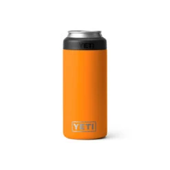 Yeti Rambler 12 Oz Colster Slim Can Insulator -Camp Life Shop Drinkware ColsterSlim 12oz KingCrabOrange Studio PrimaryB