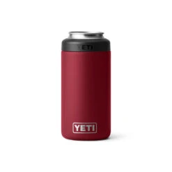 Yeti Rambler 12 Oz Colster Slim Can Insulator -Camp Life Shop Drinkware ColsterTall 16oz HarvestRed Studio PrimaryB