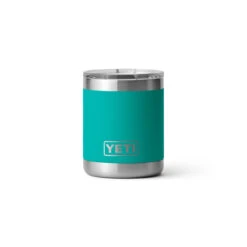 Yeti Rambler 10 Oz Lowball -Camp Life Shop Drinkware Lowball 10oz AquiferBlue Studio PrimaryB 1