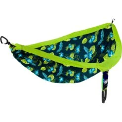 DoubleNest Print Hammock -Camp Life Shop ENO DoubleNest Print Aloha Green