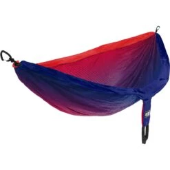 DoubleNest Print Hammock -Camp Life Shop ENO DoubleNest Print Fade SapphireRed
