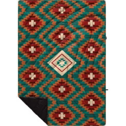 Rumpl Original Puffy Blanket - Printed 1-Person -Camp Life Shop TPPB KK1 1 COPPER BASKET KASSIE KUSSMAN OGPUFFY 1P FLATLAY