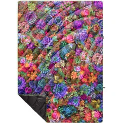 Rumpl Original Puffy Blanket - Printed 1-Person -Camp Life Shop TPPB SUC 1 PSYCHEDELIC SUCCULENT OGPUFFY 1P FLATLAY