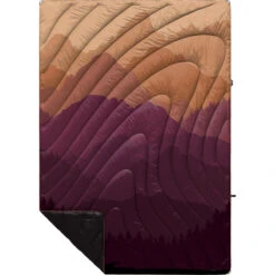 Rumpl Original Puffy Blanket - Printed 1-Person -Camp Life Shop TPPB TTF 1 TETON FADE OGPUFFY 1P FLATLAY