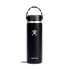 Hydro Flask 20 Oz Wide Mouth Water Bottle -Camp Life Shop W20BTS001 Black StraightOn 1